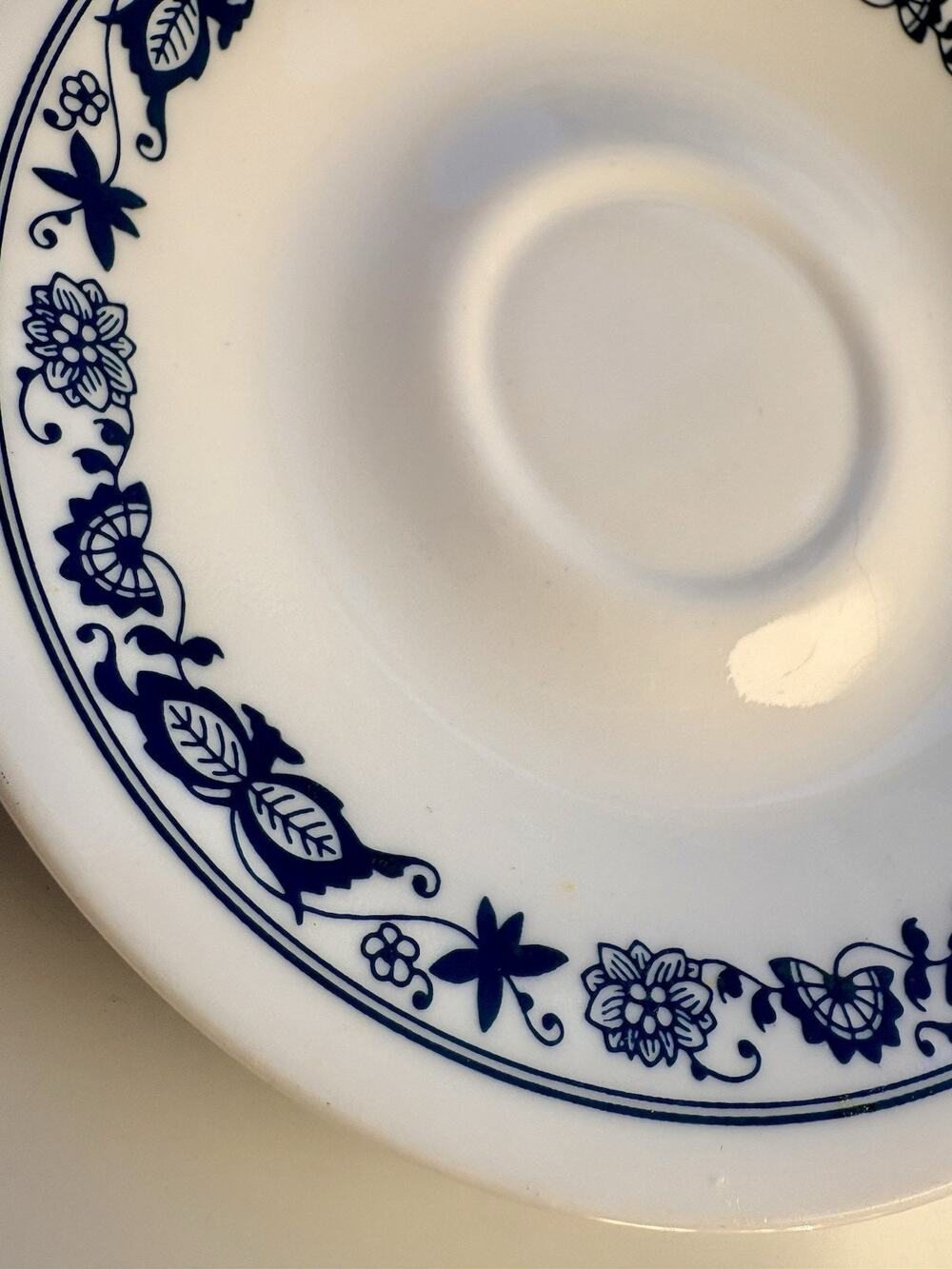 Corelle Ware Dishes Old Town Blue Onion Saucers Set of 4 Durable Vintage